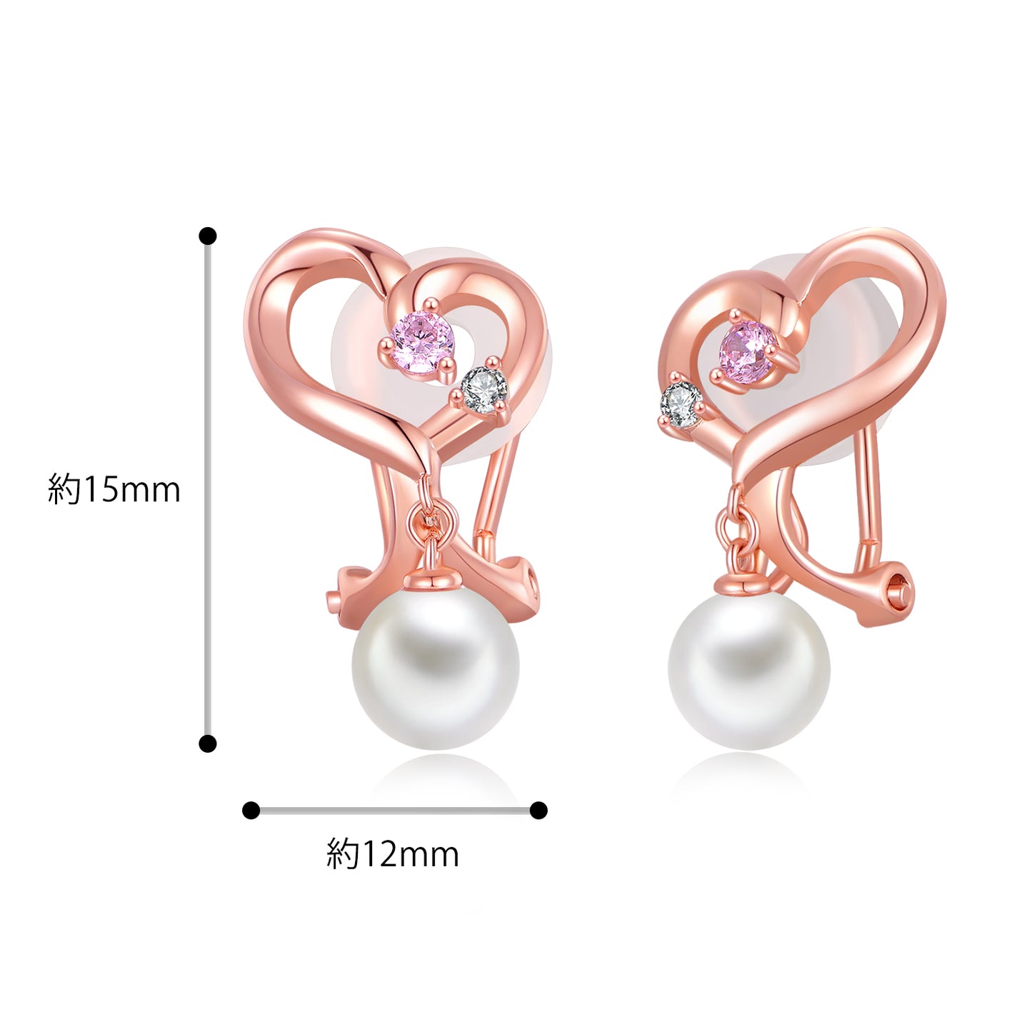 レディース パール 6mm イヤリング